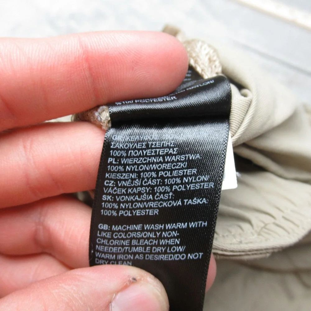 North Face Pants Mens XL Beige Paramount Trail Convertible Zip‎ Off Belt 37x29